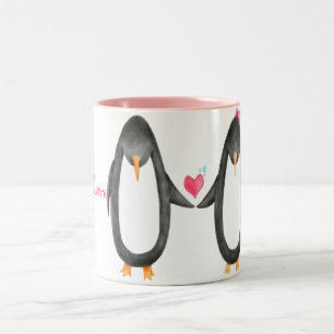Tasse 2 Couleurs Pengin Luv