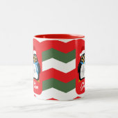Tasse 2 Couleurs Penguin de Christmas (Centre)