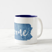 Tasse 2 Couleurs Pennsylvanie - Grain de bois (Devant droit)
