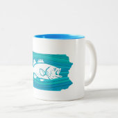 Tasse 2 Couleurs Pennsylvanie Wave Fishing (Devant droit)