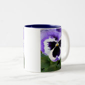 Tasse 2 Couleurs Pensée bleue, blanche et pourpre (Devant droit)