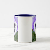 Tasse 2 Couleurs Pensée bleue, blanche et pourpre (Centre)