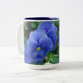 Tasse 2 Couleurs Pensées bleues (Devant gauche)