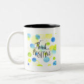 Tasse 2 Couleurs Penser positif (Gauche)