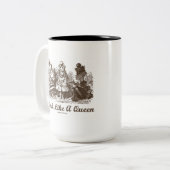 Tasse 2 Couleurs Pensez Comme Une Reine Alice Blanche Reine Rouge (Devant gauche)