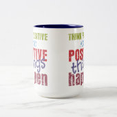 Tasse 2 Couleurs Pensez le positif (Centre)