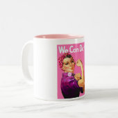 Tasse 2 Couleurs Pensez le rose (Devant gauche)