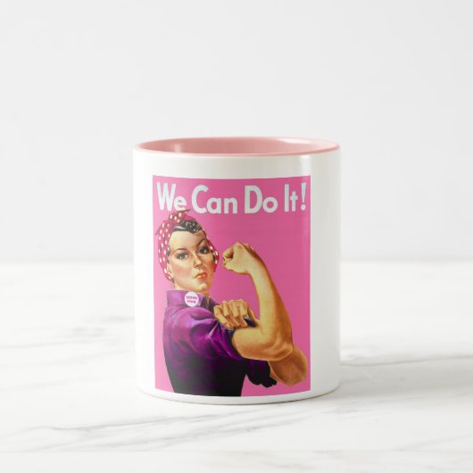 Tasse 2 Couleurs Pensez le rose (Centre)