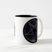 Tasse 2 Couleurs Pentagone étoilé pourpre (Devant droit)