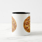 Tasse 2 Couleurs Pepperoni Pizza (Centre)