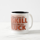 Tasse 2 Couleurs Perdre des compétences gagner chance Basket (Devant droit)