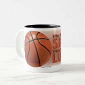 Tasse 2 Couleurs Perdre des compétences gagner chance Basket (Devant gauche)