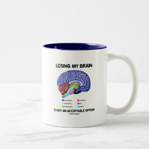 Tasse 2 Couleurs Perdre Mon Cerveau N'Est Pas Une Option Acceptable