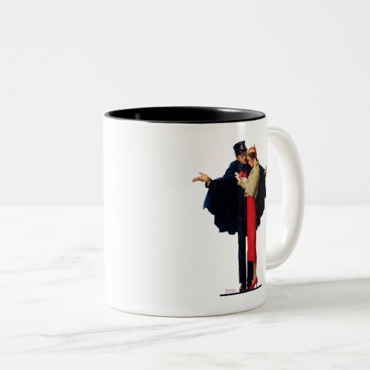 Tasse 2 Couleurs Perdu à Paris (Devant droit)