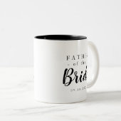 Tasse 2 Couleurs Père classique de la mariée (Devant droit)