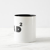 Tasse 2 Couleurs père de deux (Centre)