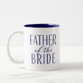 Tasse 2 Couleurs Père de la Bride Navy Bleu (Gauche)