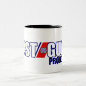 Tasse 2 Couleurs Père fier de la garde côtière (Centre)