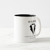 Tasse 2 Couleurs PÈRE mariage DU GROOM Tuxedo (Devant droit)