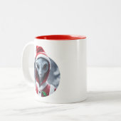 Tasse 2 Couleurs Père Noël Alien (Devant gauche)