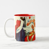 Tasse 2 Couleurs Père Noël au travail (Gauche)