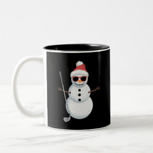 Tasse 2 Couleurs Père Noël Bonhomme de neige Balle de Golf Cadeau d