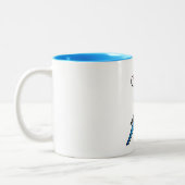 Tasse 2 Couleurs Père Noël Budgie Blue (Gauche)