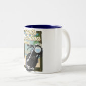 Tasse 2 Couleurs Père Noël Catalina Island, Californie États-Unis (Devant droit)