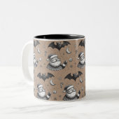 Tasse 2 Couleurs Père Noël des griffes (Devant gauche)