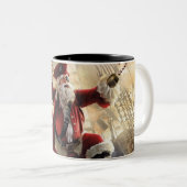 Tasse 2 Couleurs Père Noël Est Un Pirate (Devant droit)