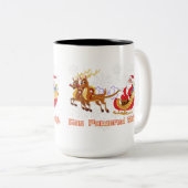 Tasse 2 Couleurs Père Noël Gassy Sleigh (Devant droit)