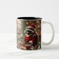 Père Noël Raton Laveur Fantaisiste a des Cookies &