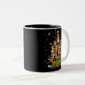Tasse 2 Couleurs Père Noël Reindeer Elf Ferrets Christmas Tree Lumi (Devant droit)