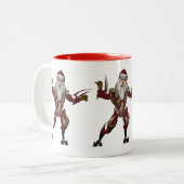 Tasse 2 Couleurs Père Noël robot (Devant gauche)