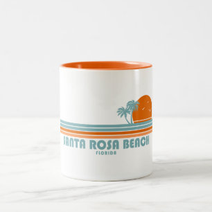 Tasse 2 Couleurs Père Noël Rosa Beach Floride Sun Palm Trees