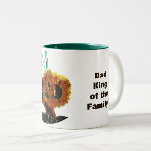 Tasse 2 Couleurs Père personnalisé Lion de la faune