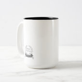 Tasse 2 Couleurs Perfection de progrès pas - gris-foncé (Devant gauche)