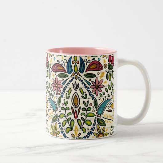 Tasse 2 Couleurs perle aziza (Droit)