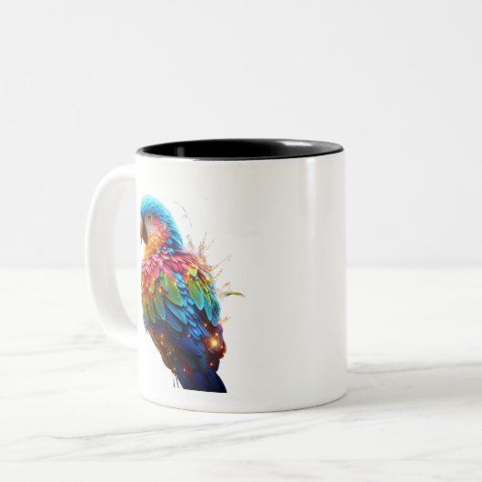 Tasse 2 Couleurs Perroquet (Devant gauche)
