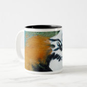 Tasse 2 Couleurs Perroquet bleu (Devant gauche)