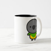 Tasse 2 Couleurs Perroquet du Sénégal (Devant droit)