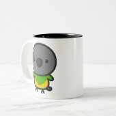 Tasse 2 Couleurs Perroquet du Sénégal (Devant gauche)