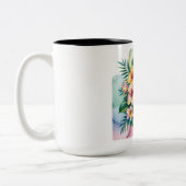 Tasse 2 Couleurs Perroquet exotique (Gauche)