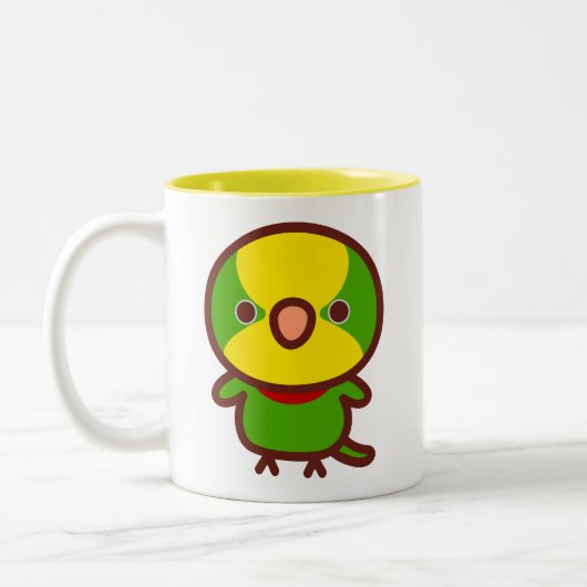 Tasse 2 Couleurs Perroquet superbe (Gauche)