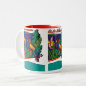 Tasse 2 Couleurs Perroquet Tasse-Tropical (Devant gauche)