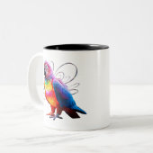 Tasse 2 Couleurs Perroquet vibrant (Devant gauche)