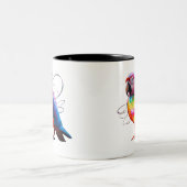 Tasse 2 Couleurs Perroquet vibrant (Centre)