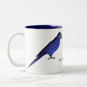 Tasse 2 Couleurs Perroquets bleus (Gauche)