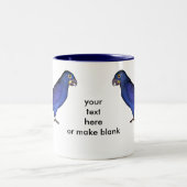 Tasse 2 Couleurs Perroquets bleus (Centre)