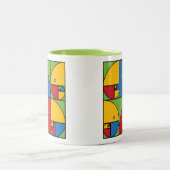 Tasse 2 Couleurs Perroquets de Fibonacci (Centre)